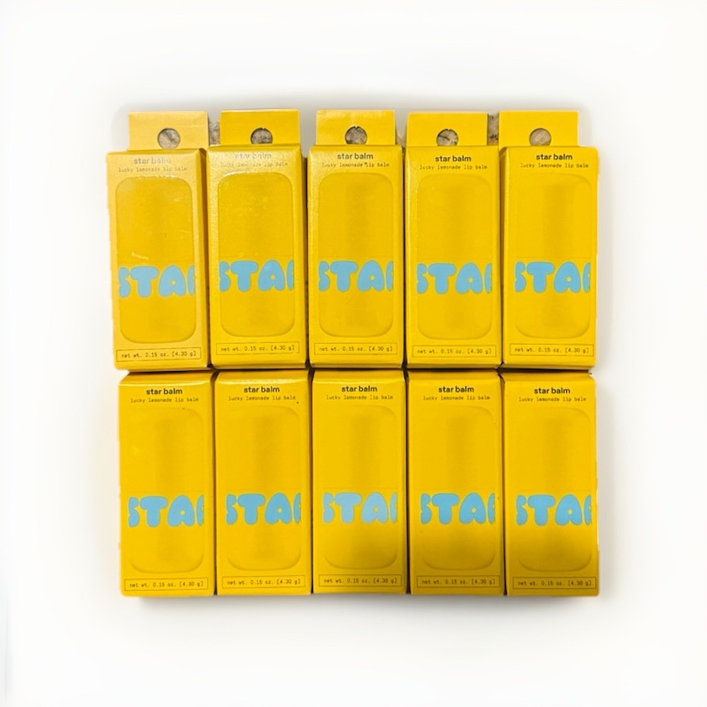 Starface Star Balm Lucky Lemonade Lip‎ Balm 0.15oz Ea New & Unused Lot of 10